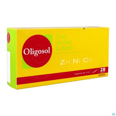 Oligosol Zinc Nickel Cobalt Solution Buvable Ampoule 2ml 28