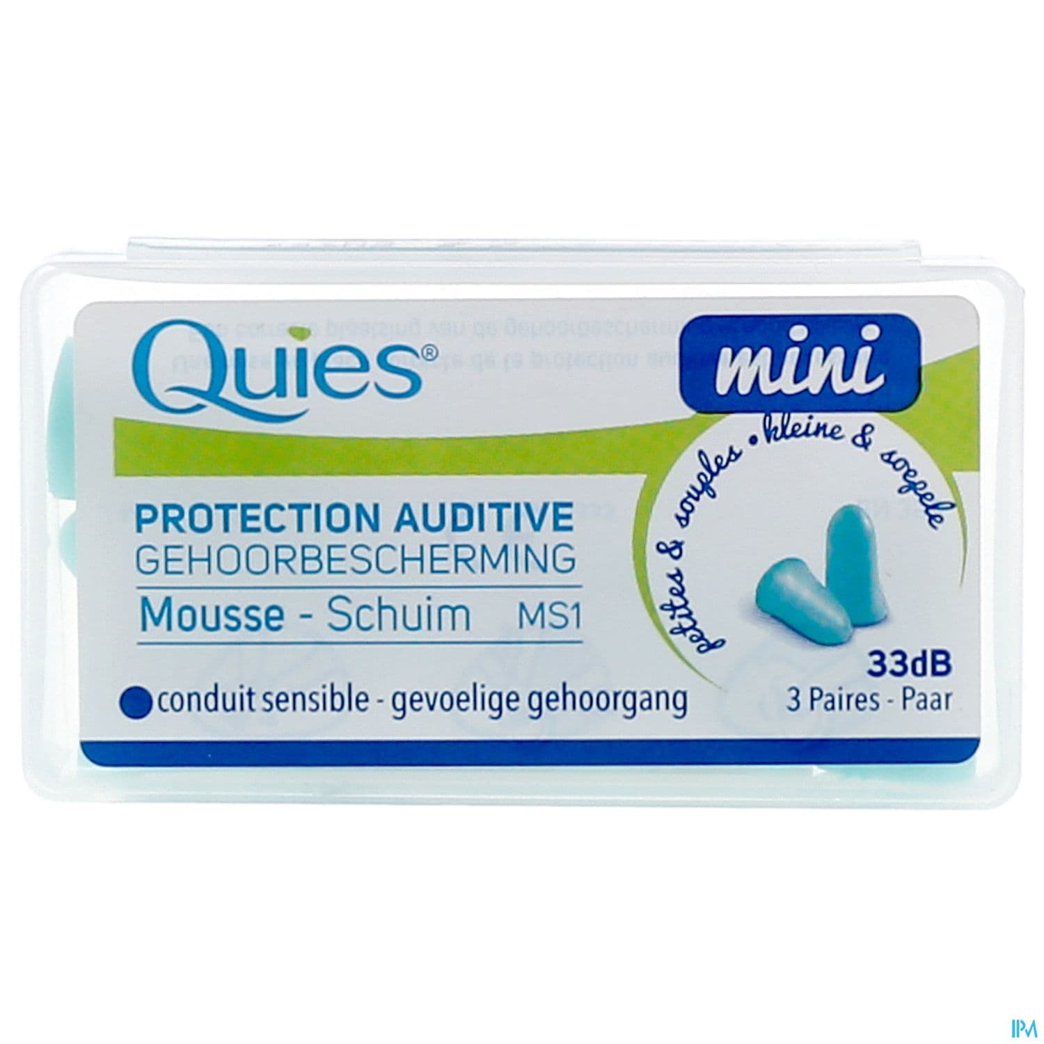 QUIES MINI PROT AUDIT MOUSS 3PAIRE