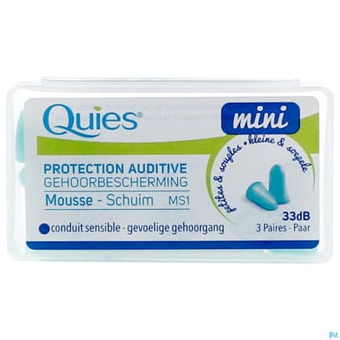 QUIES MINI PROT AUDIT MOUSS 3PAIRE