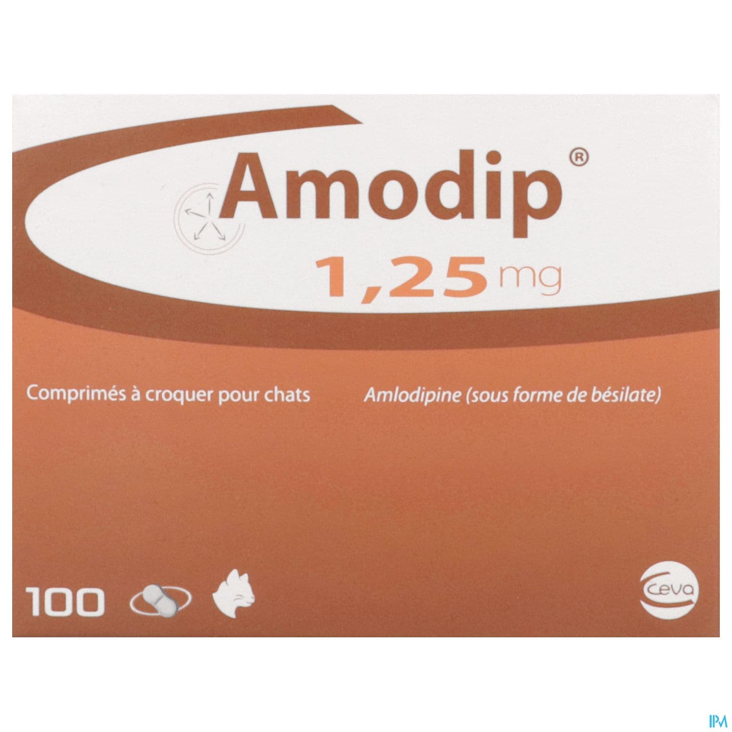 Amodip 1mg25 Hypertension Systemique Chat Comprime 100