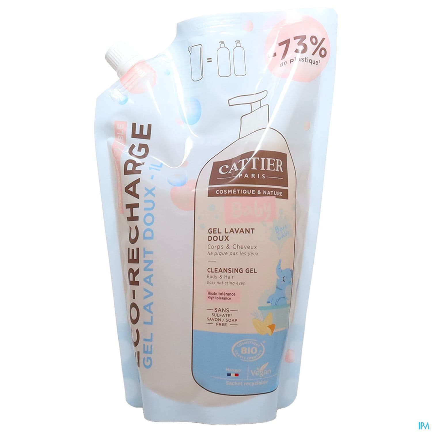 CATTIER BB GEL LAV DOUX RECH 1L