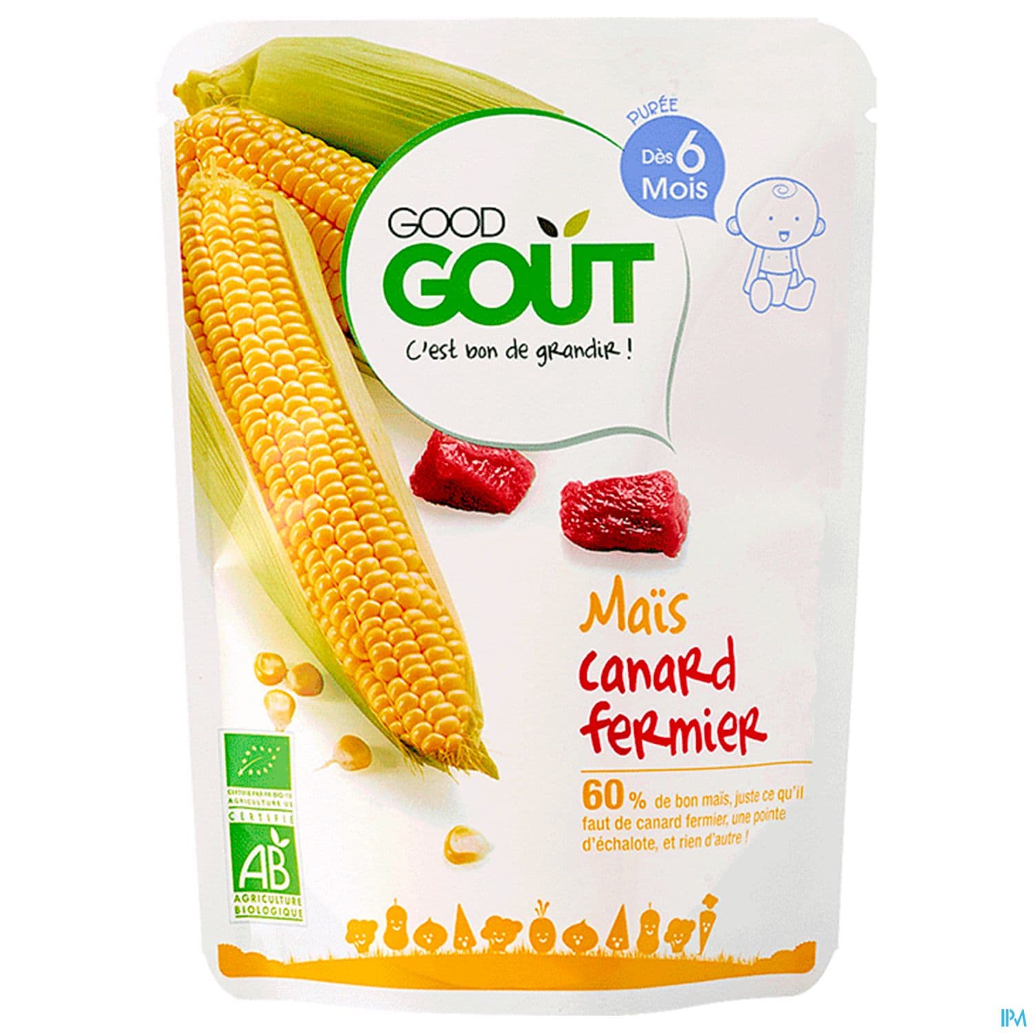 GOODGOUT MAIS CANARD FERMIER 190G