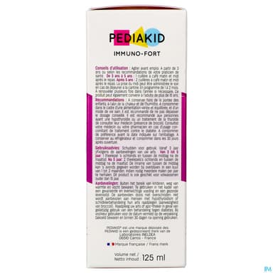 PEDIAKID IMMUNO FORT SP MYRT 125ML
