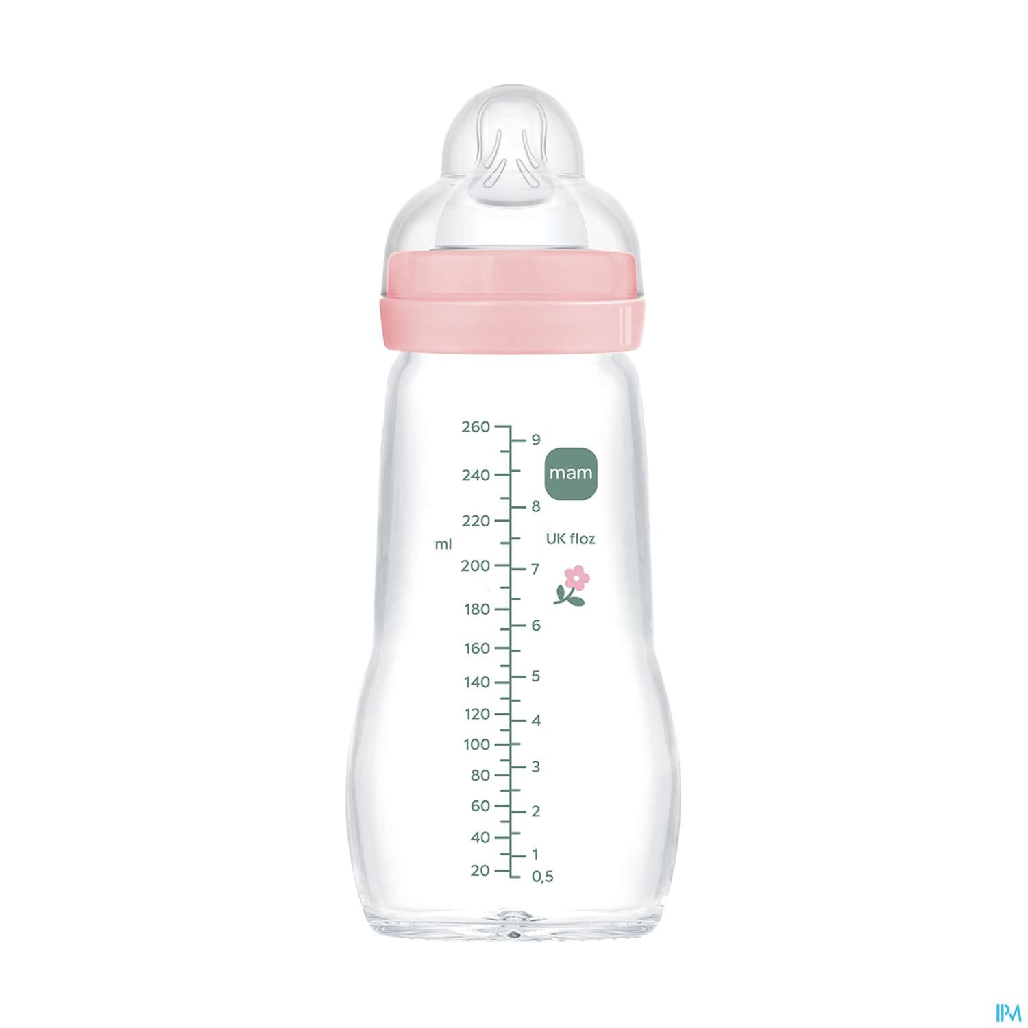 BIB MAM VER 1AGE DEB/2 ROSE 260ML