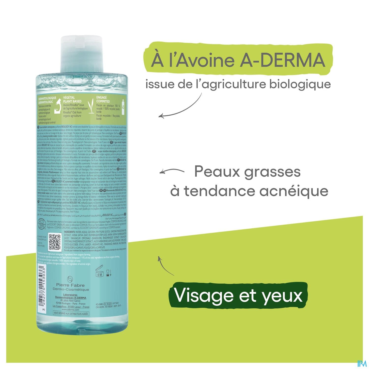 A-DERMA BIOLOGY AC EAU MICEL 400ML