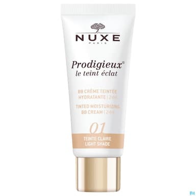 Nuxe Prodigieux Le Teint Eclat Bb Creme Teintee Hydratante 24h Teinte Claire Tube 30ml