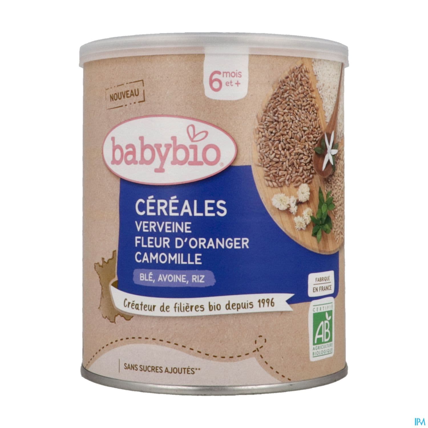 BABYBIO CEREALES VERV FL ORANG220G