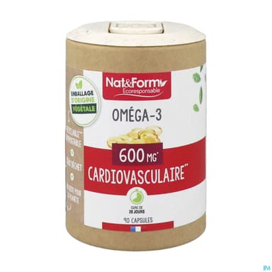 Nat Et Form Ecoresponsable Huile D'omega 3 Gelule 90