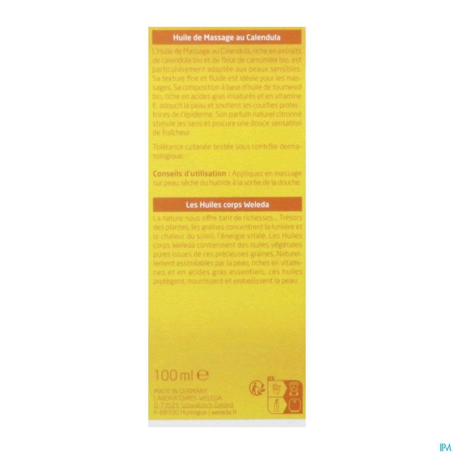WELEDA HLE MASSAGE CALENDULA 100ML