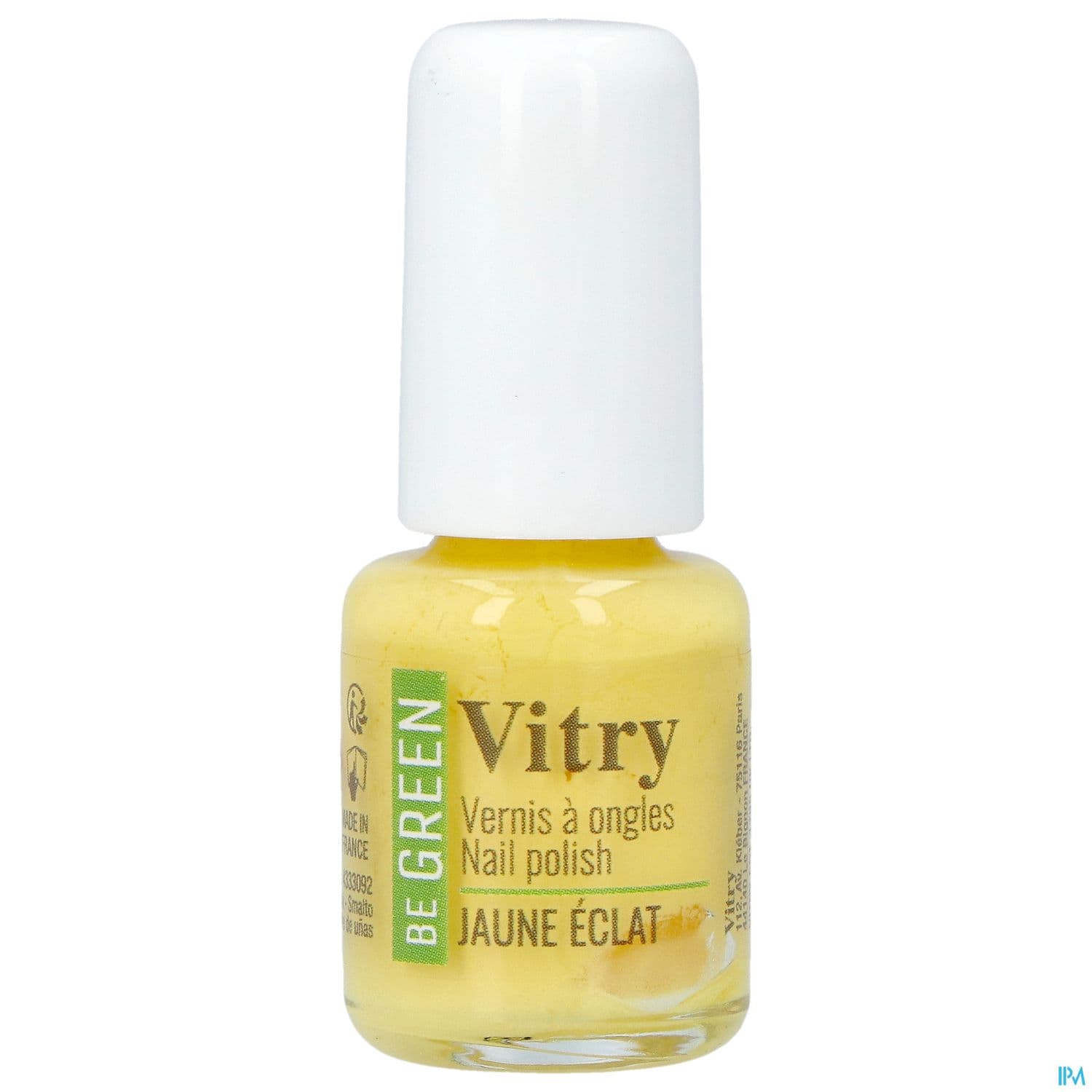Vitry Be Green Vernis Ongles Jaune Eclat 6ml