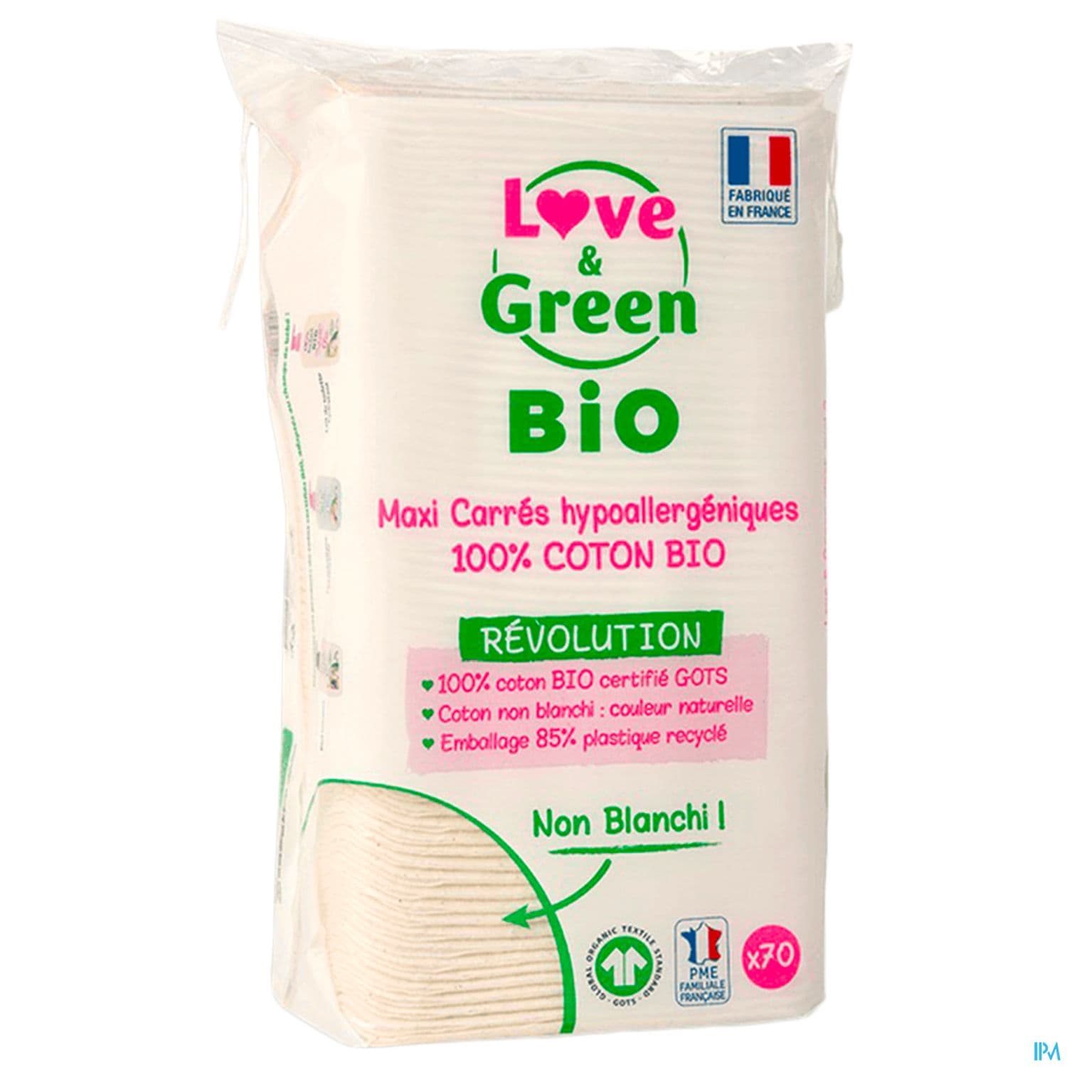 LOVE&GREEN BIO COTON MAXI CARRE 70