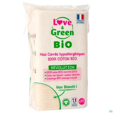 LOVE&GREEN BIO COTON MAXI CARRE 70