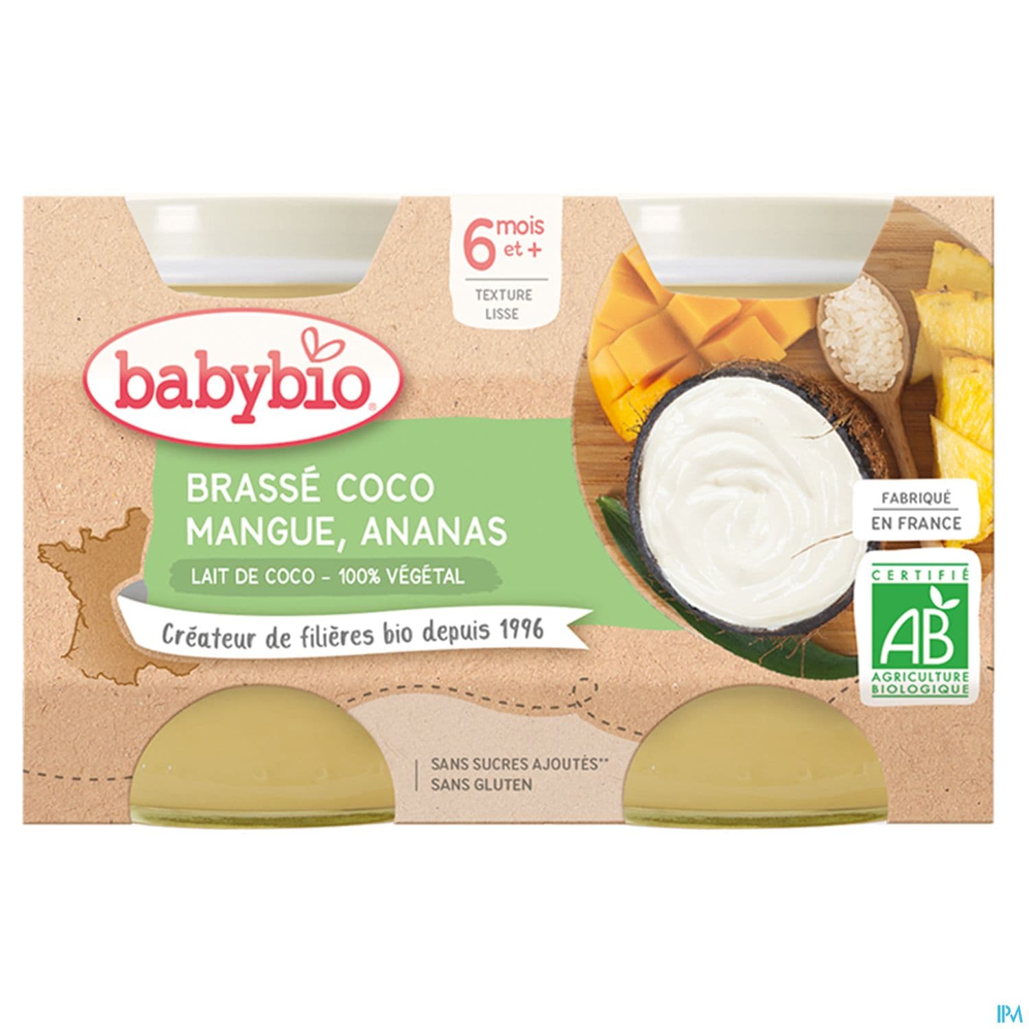BABYBIO BRASSE COCO MANG/ANAN2X130
