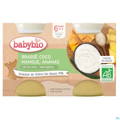 BABYBIO BRASSE COCO MANG/ANAN2X130