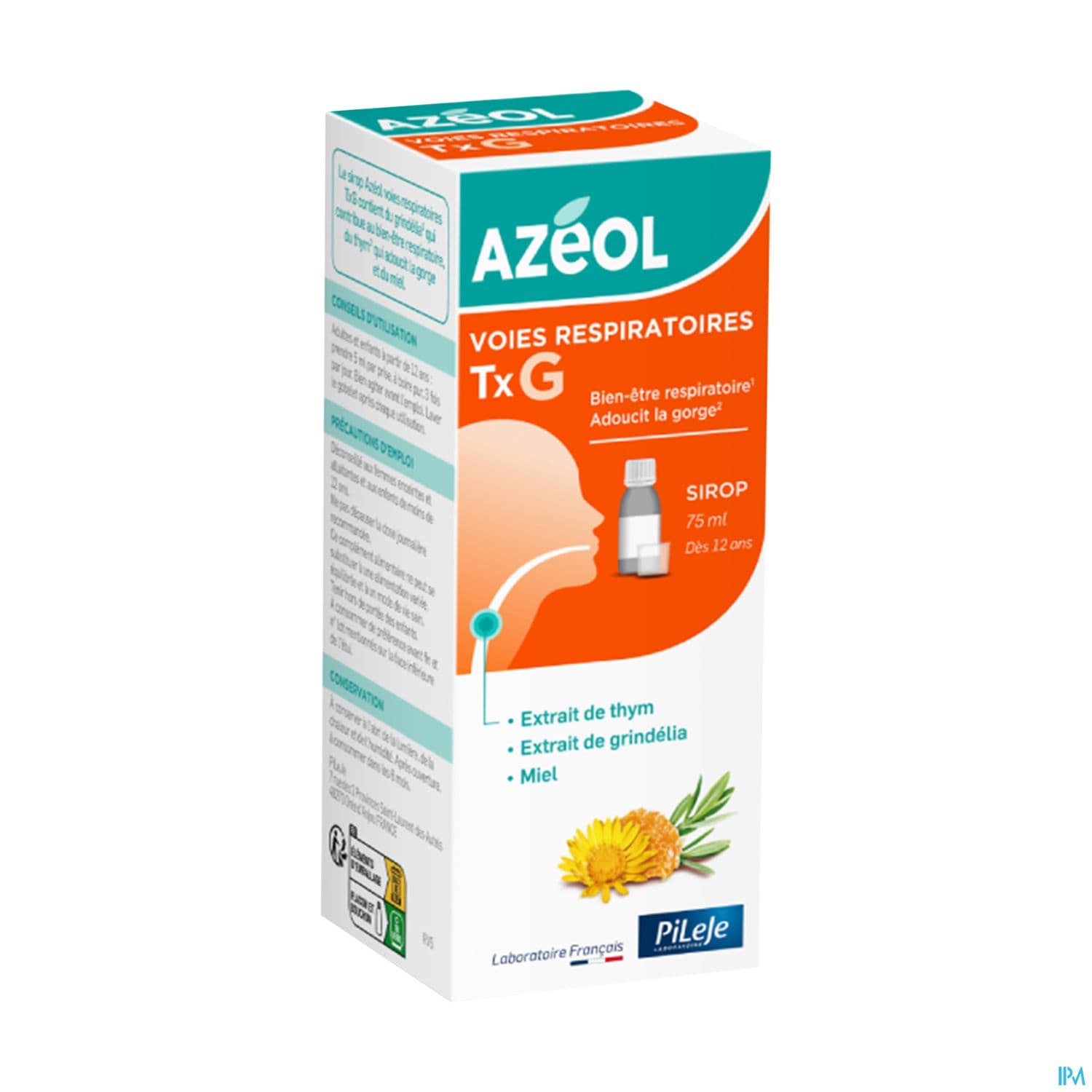 AZEOL SIROP VOIES RESPIR TX G 75ML
