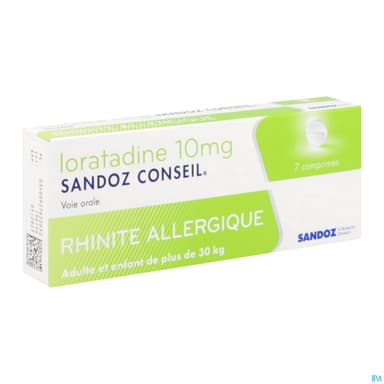 Loratadine Sandoz Conseil 10mg Comprime 7
