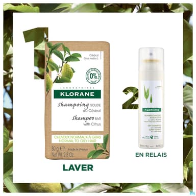 KLORANE SH SOLIDE CEDRAT 80G
