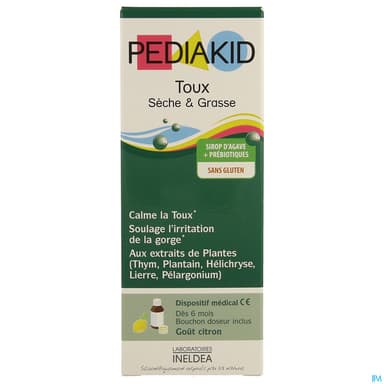 PEDIAKID TOUX SECHE/GRASS SP 125ML