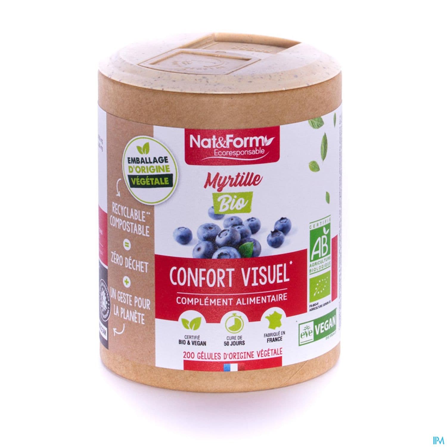 NAT&FORM ECO MYRTILLE BIO GELVEG90