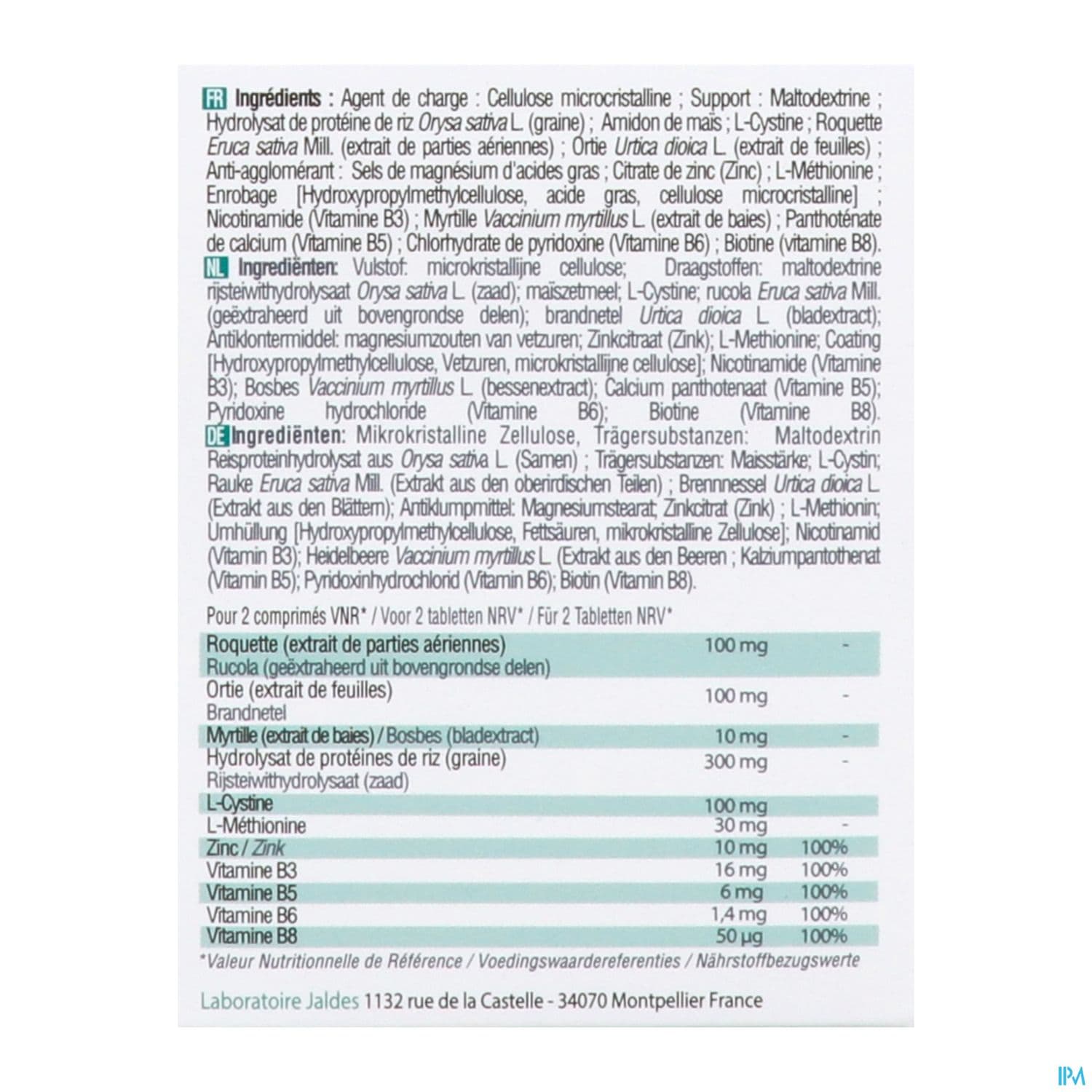 SILETTUM FORTIFIANT CPR 180