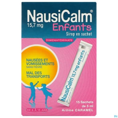 Nausicalm Enfant Sirop Sachet 5ml 15