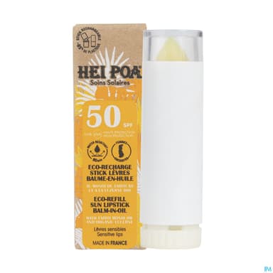 Hei Poa Stick Levres Baume En Huile Spf50 4g Eco Recharge