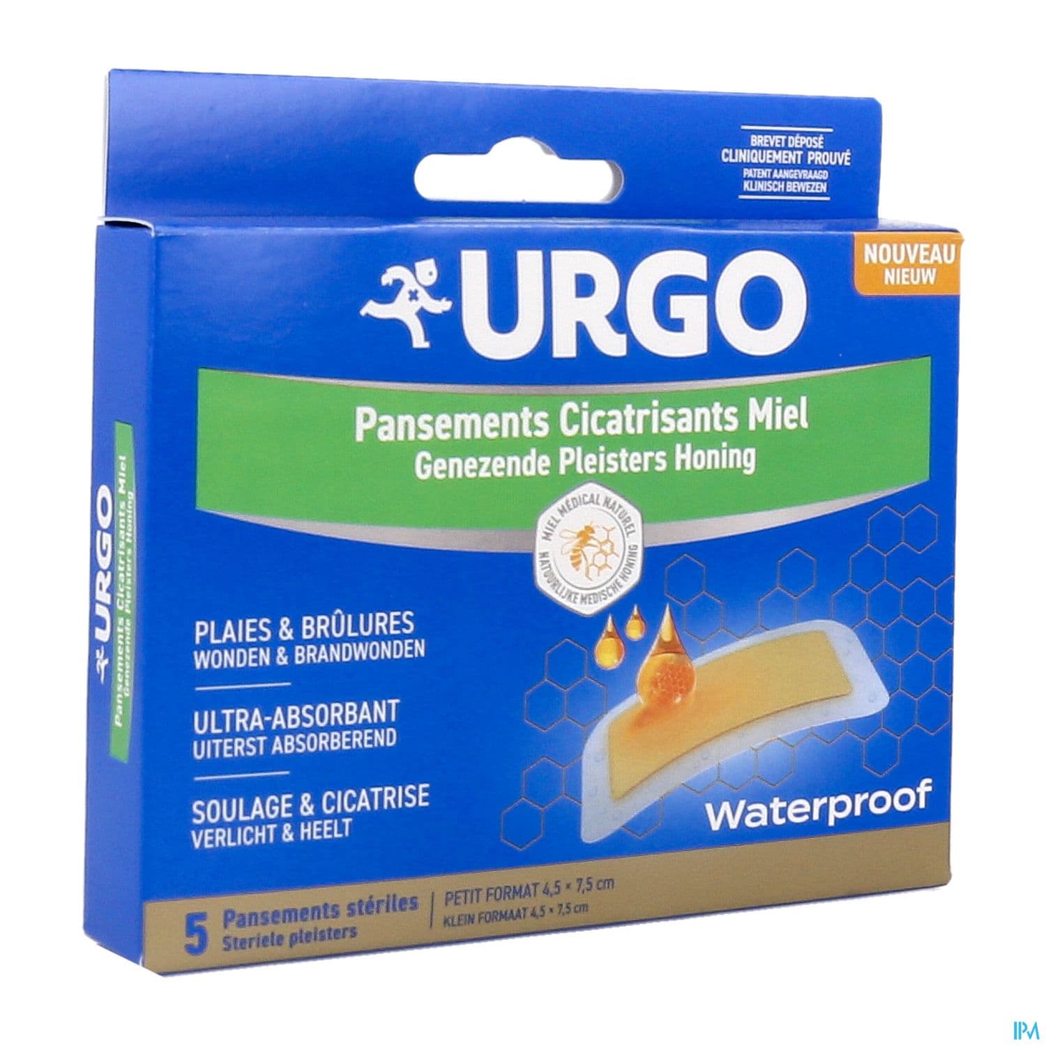 URGO PANSEMENT MIEL X5