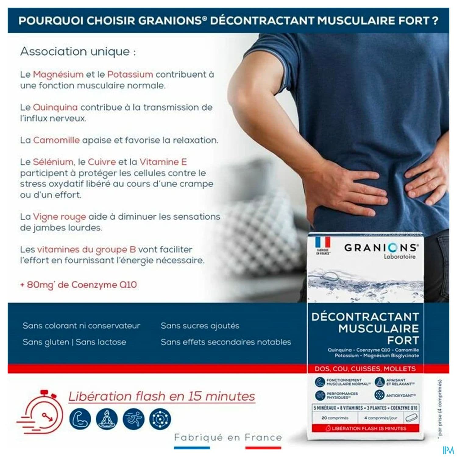 GRANIONS DECONTR MUSC FORT CPR 20