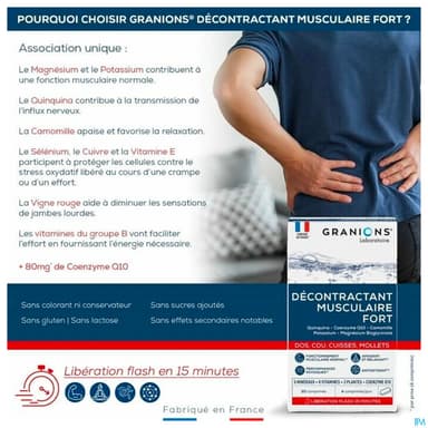 GRANIONS DECONTR MUSC FORT CPR 20