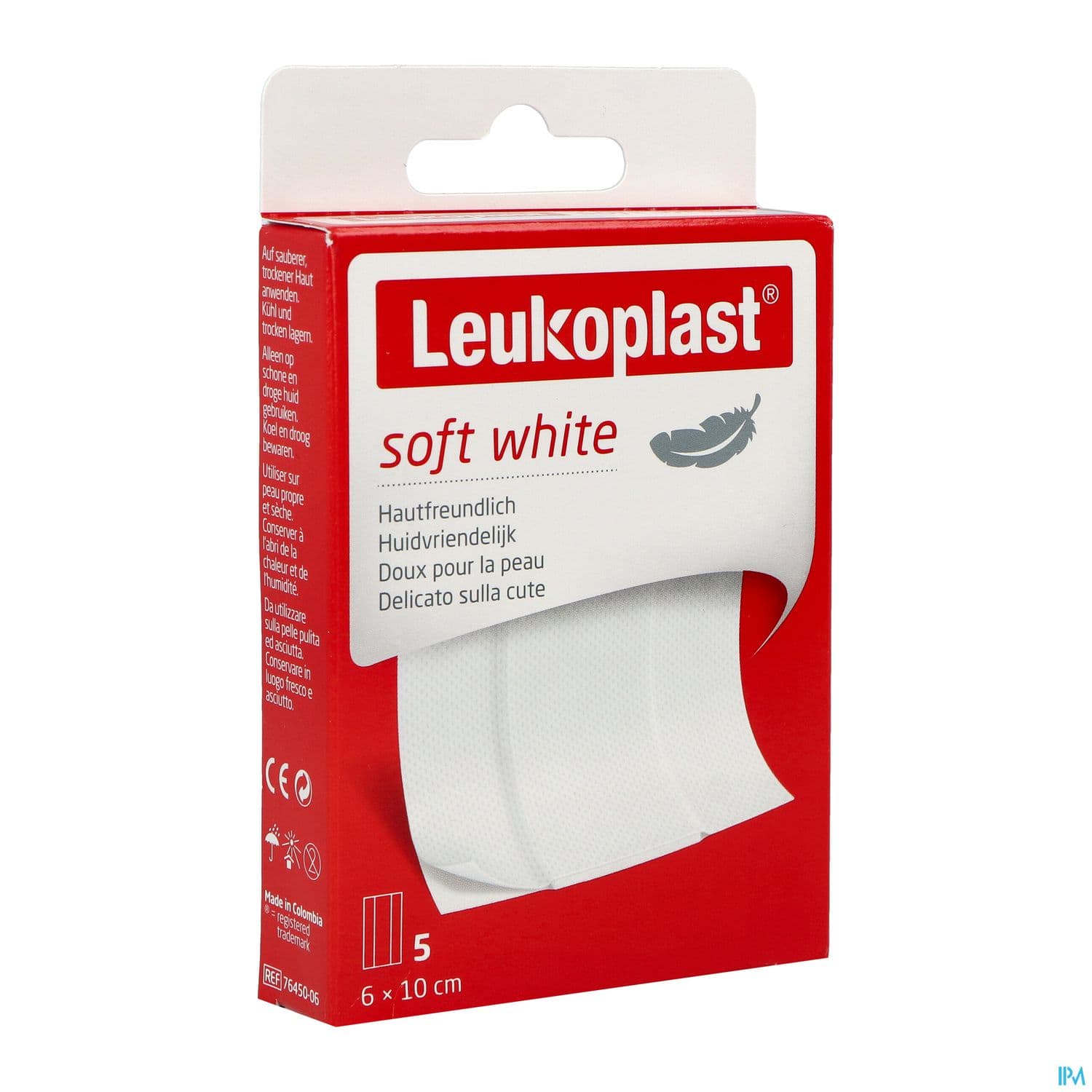 LEUKOPLAST SOFT WHIT PANS 10X6CM 5