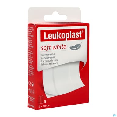 LEUKOPLAST SOFT WHIT PANS 10X6CM 5