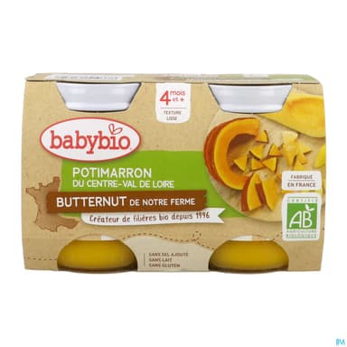 BABYBIO POTIMARRON/BUTTER 2X130G