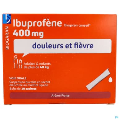 IBUPROFENE 400MG BIOG CONS SACH 10