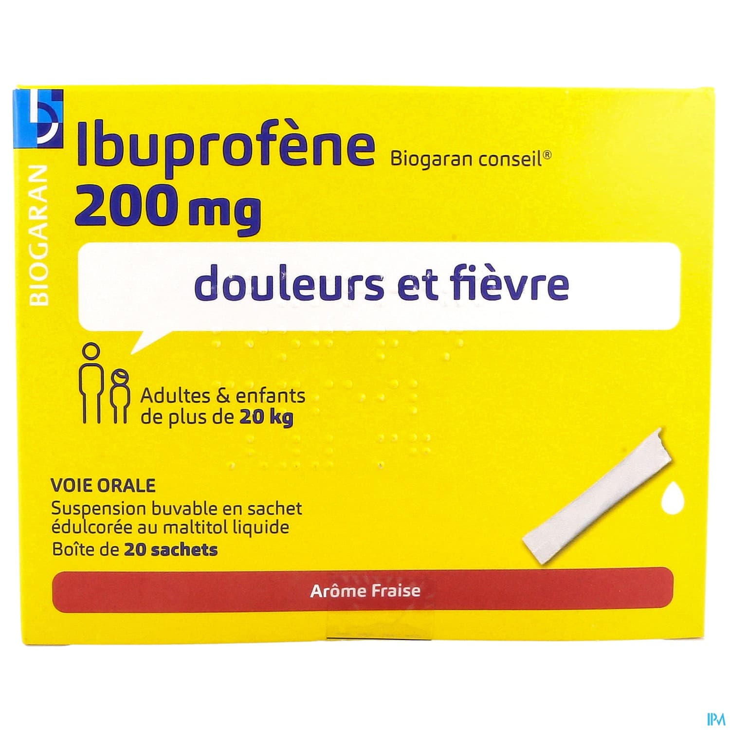 Ibuprofene Biogaran Conseil 200mg Suspension Buvable 10ml 20