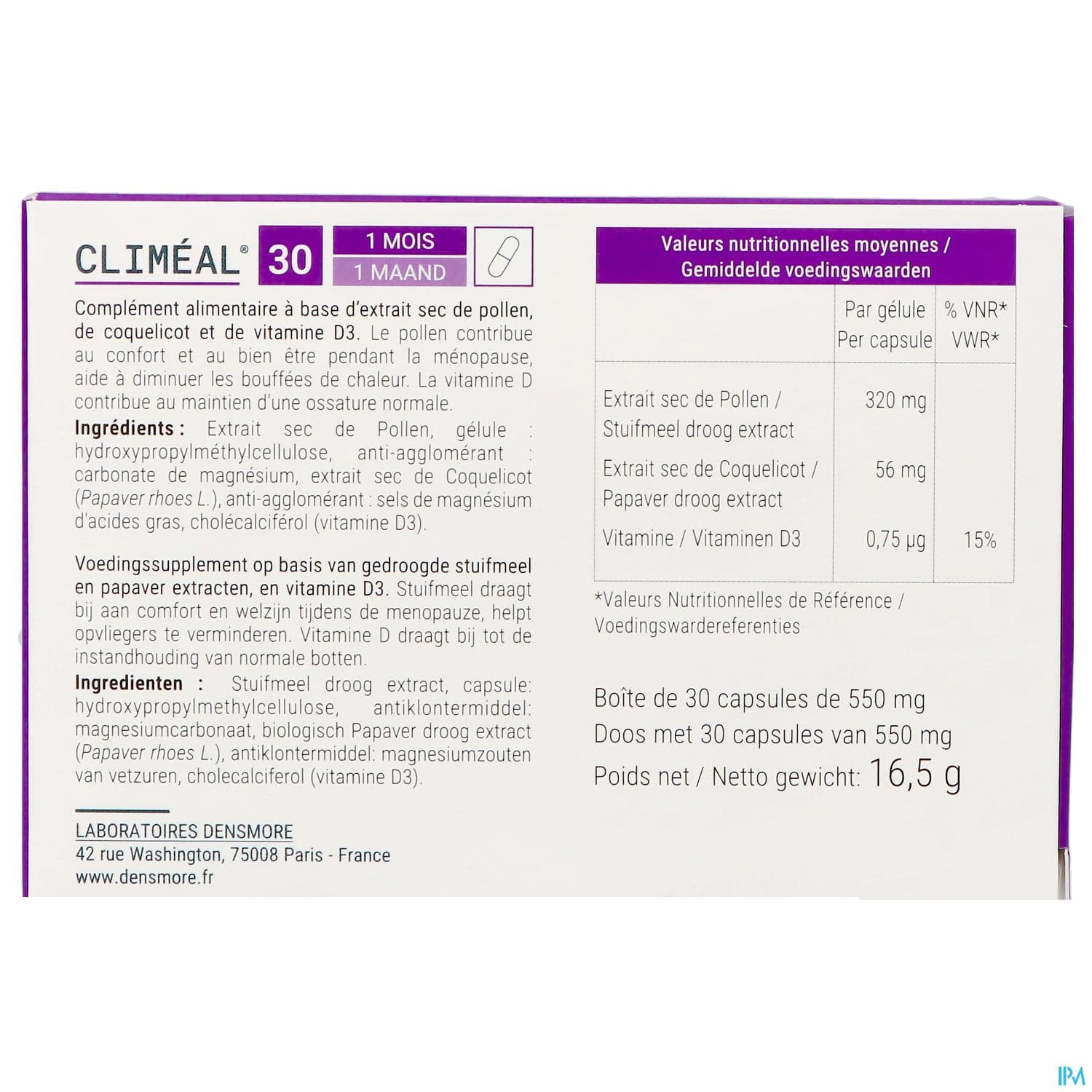 Densmore Climeal Gelule 30
