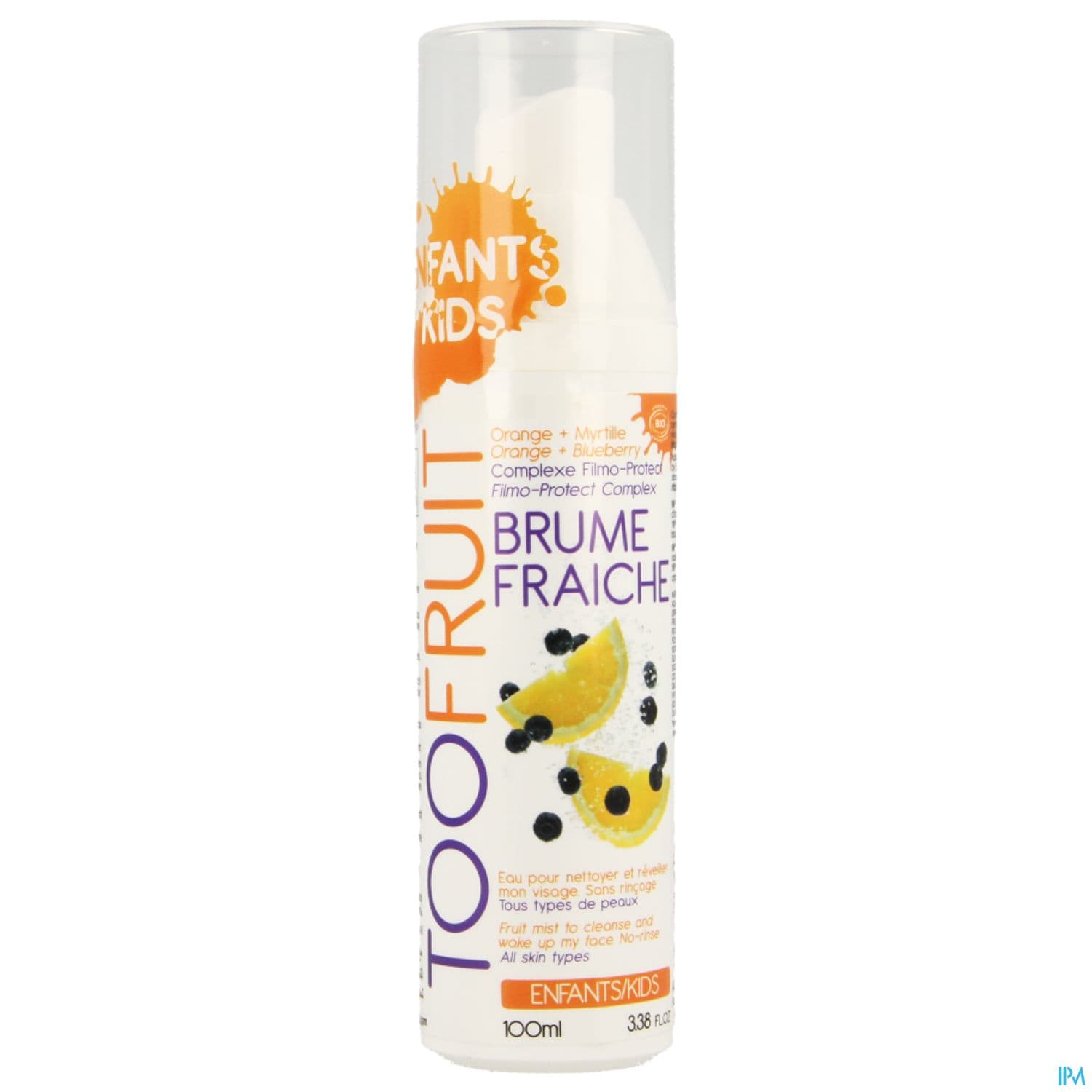 Toofruit Brume Fraiche Orange - Myrtille 100ml