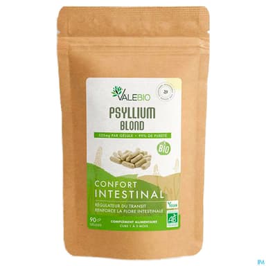 Valebio Psyllium Blond Confort Intestinal Gelule 90