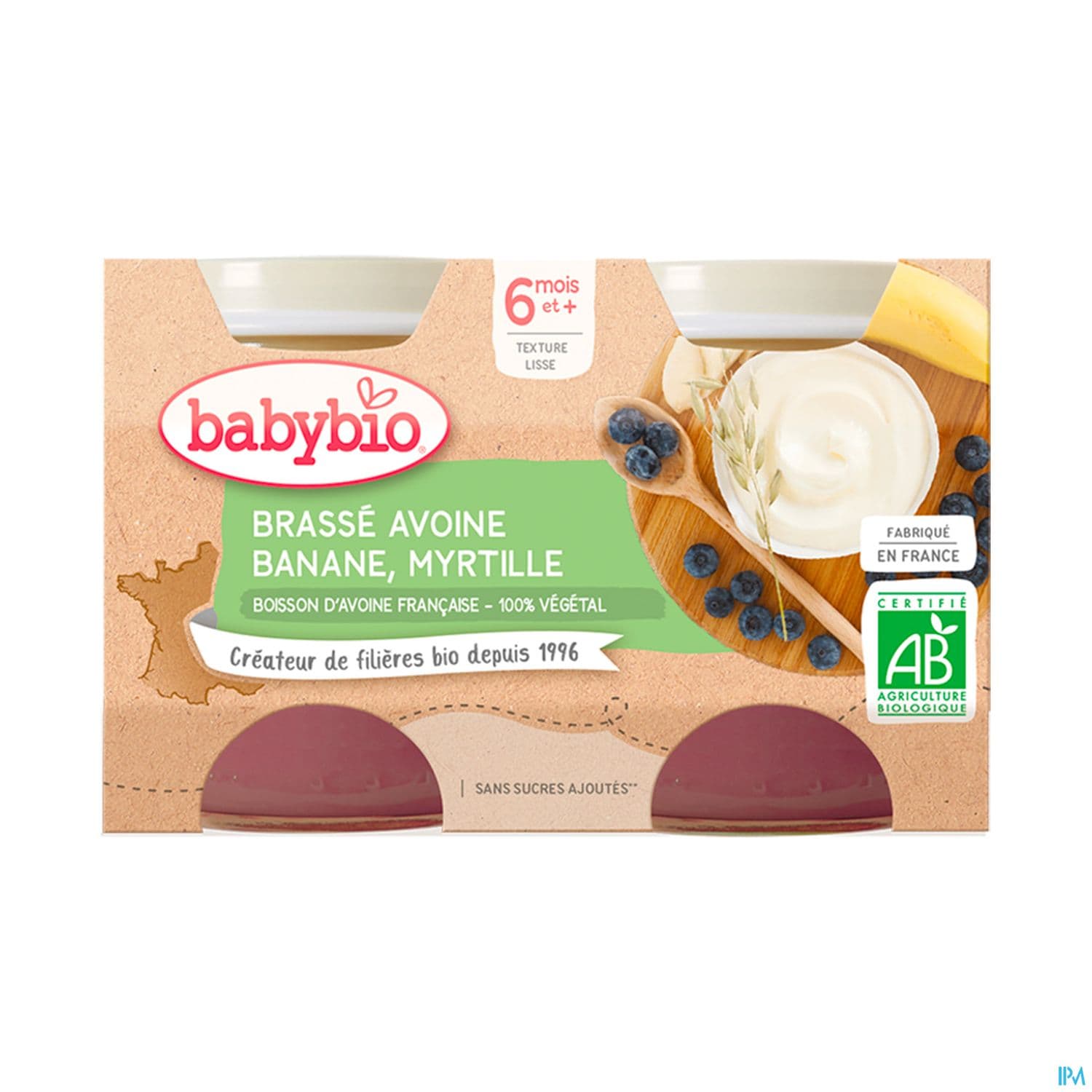 BABYBIO BRASSE AVOIN BAN/MYRT2X130