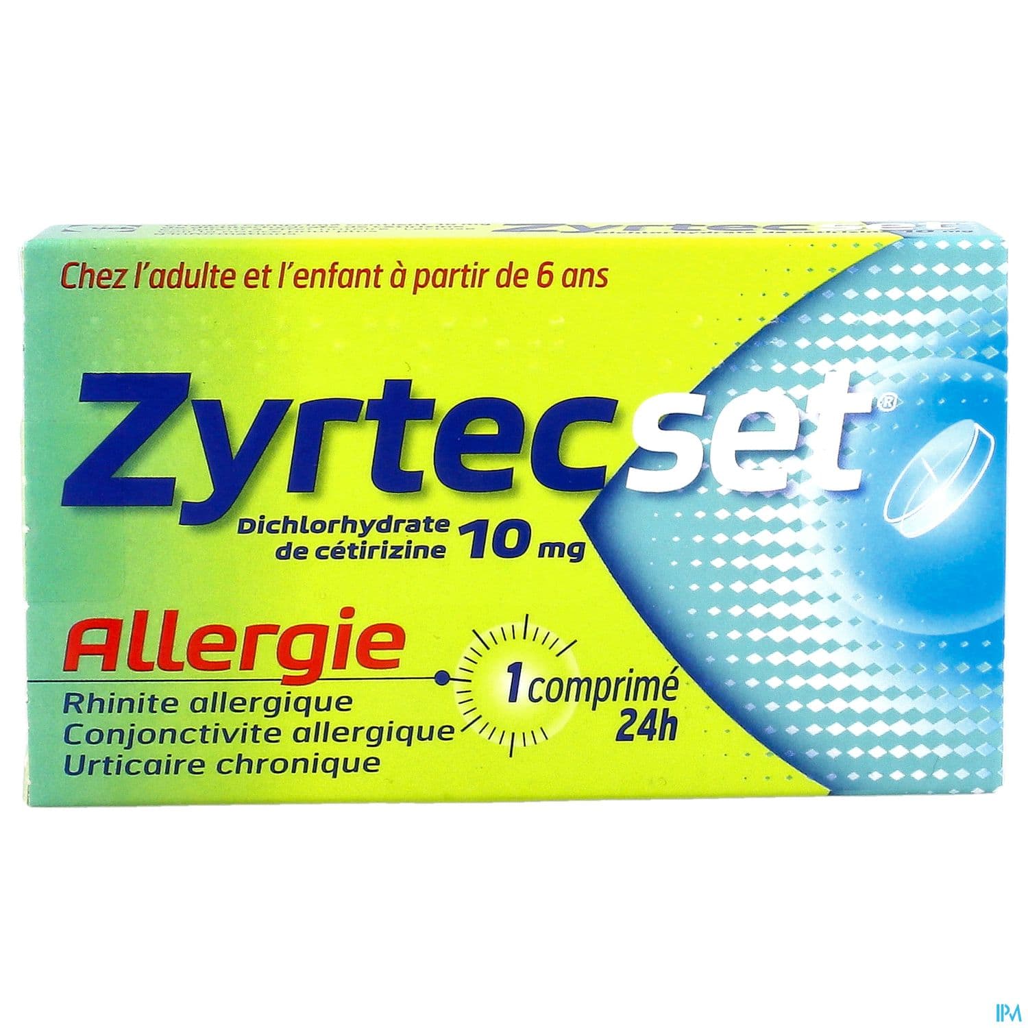 Zyrtecset 10mg Comprime Secable 7
