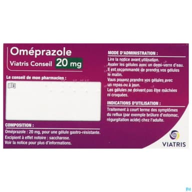 OMEPRAZOLE 20MG VTS CONS GEL 14