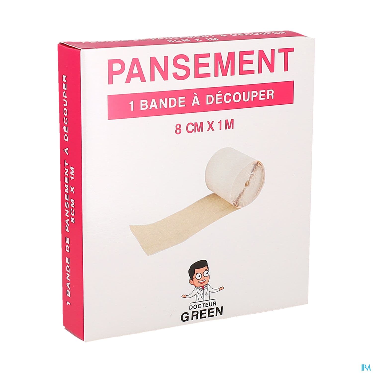 Dr Green Pansement Bande A Decouper 1m X 8cm
