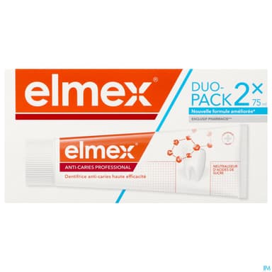 ELMEX DENT A/CARIE PRO 75ML X2