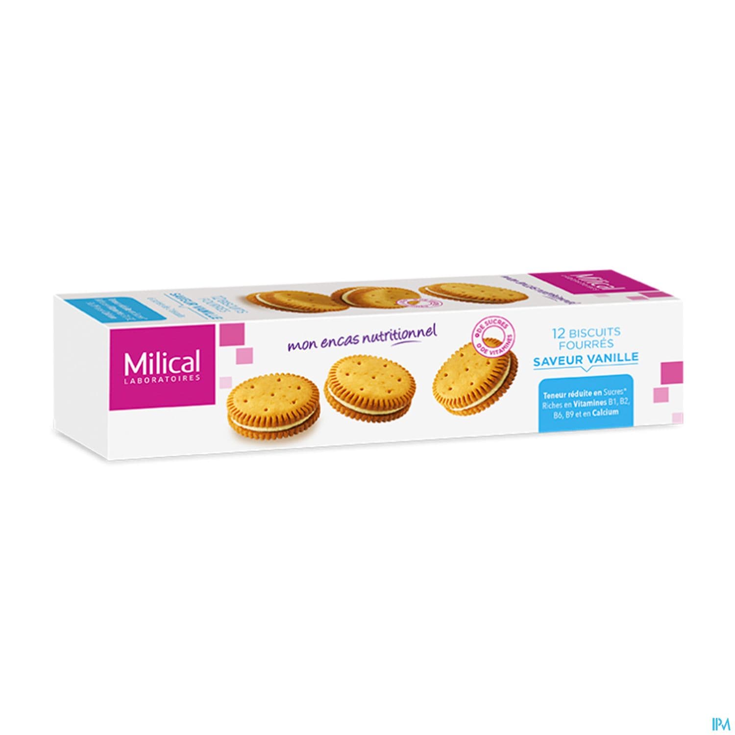 Milical Biscuit Fourre Vanille Paquet X12
