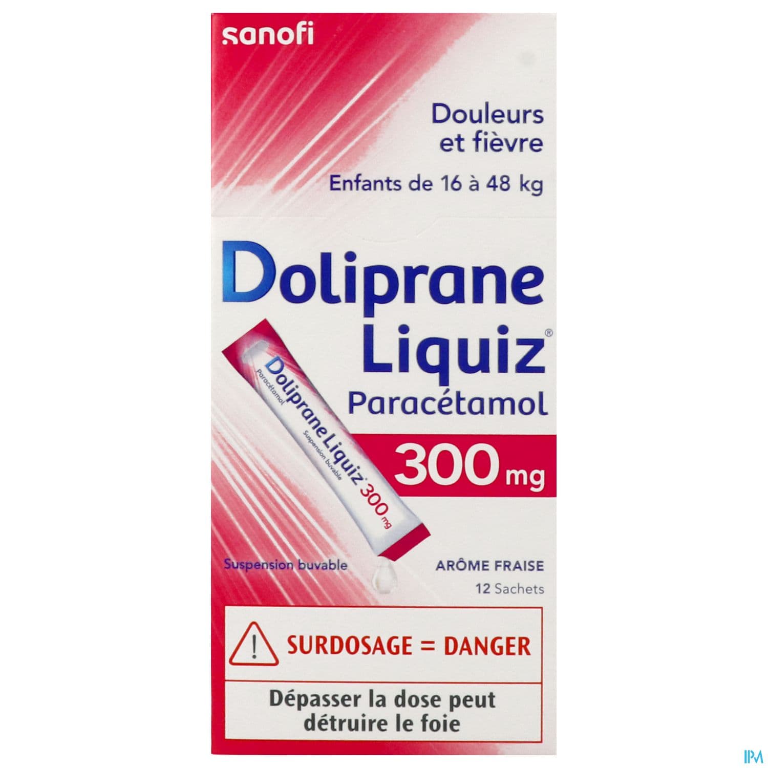 DOLIPRANELIQUIZ 300MG SACHET S/S12