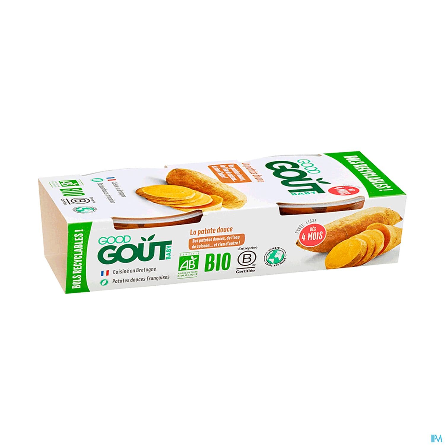 Good Gout Baby Bols Patate Douce 120g X2