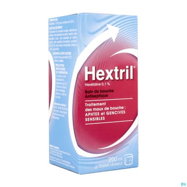HEXTRIL 0,1% BAIN BOUCHE SOL 200ML