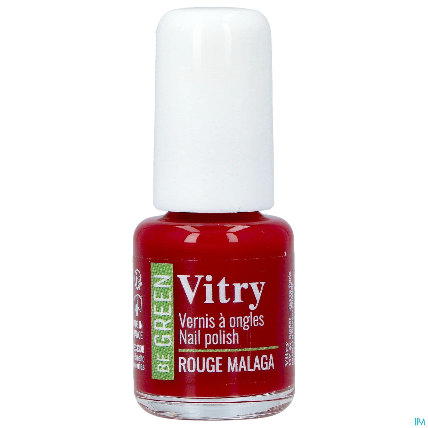 Vitry Be Green Vernis Ongles Rouge Malaga 6ml