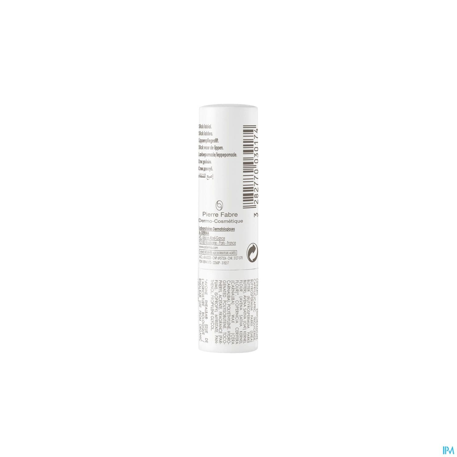 A-DERMA STICK LEVRE 4G