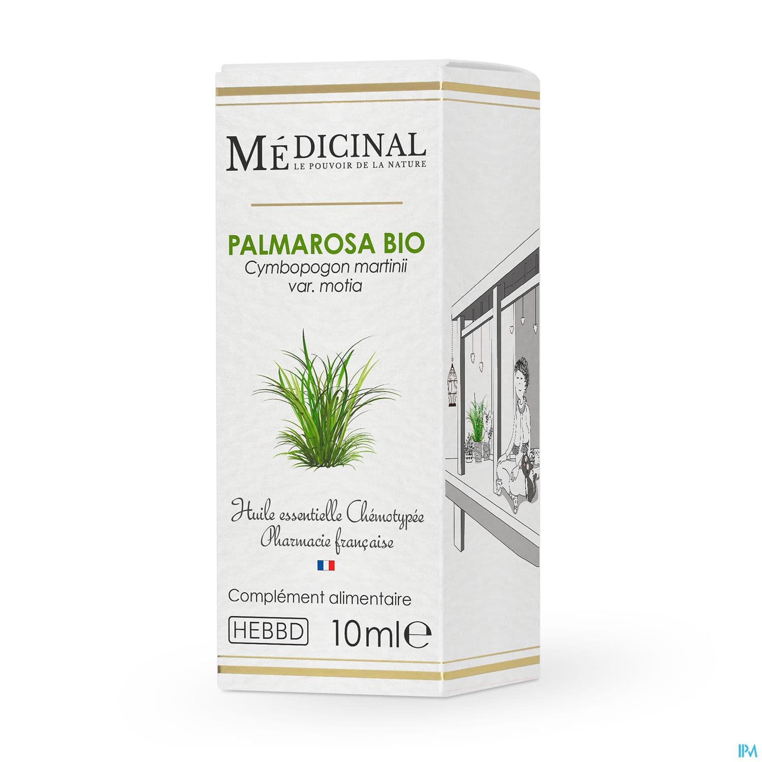 Medicinal Huile Essentielle Palmarosa Bio 10ml