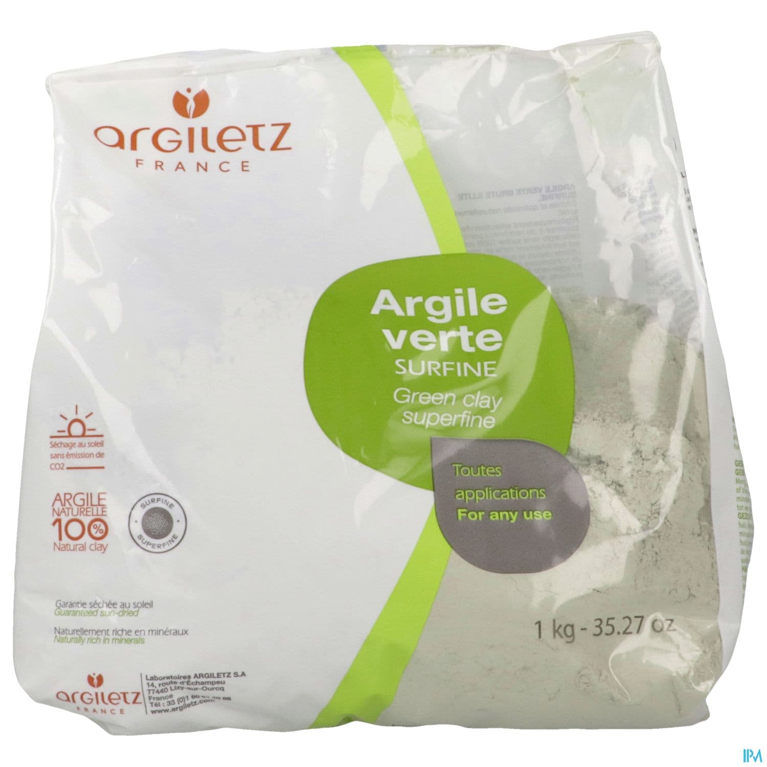 ARGILE VERT SURFIN ARGILETZ 1KG